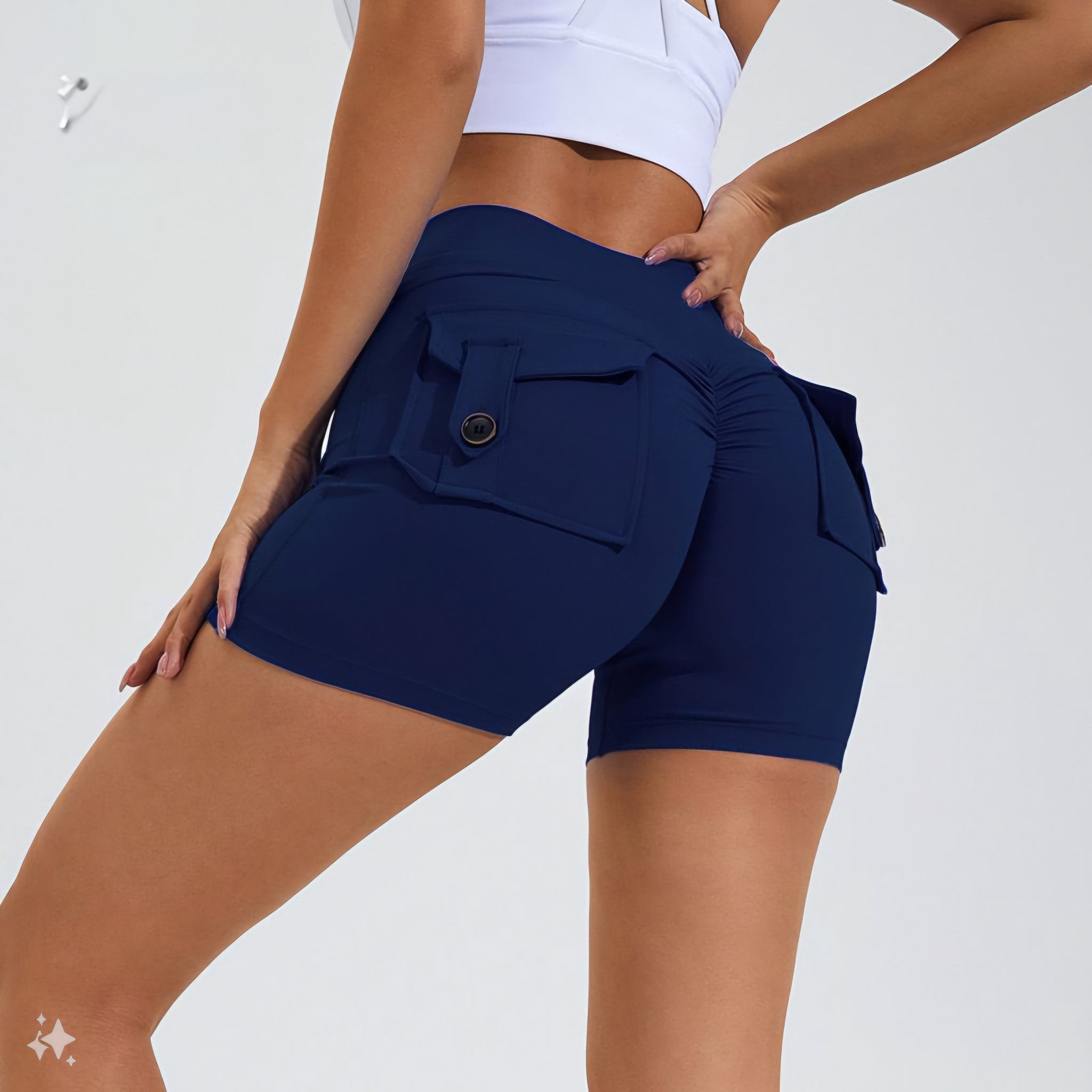Booty Shorts With Pockets