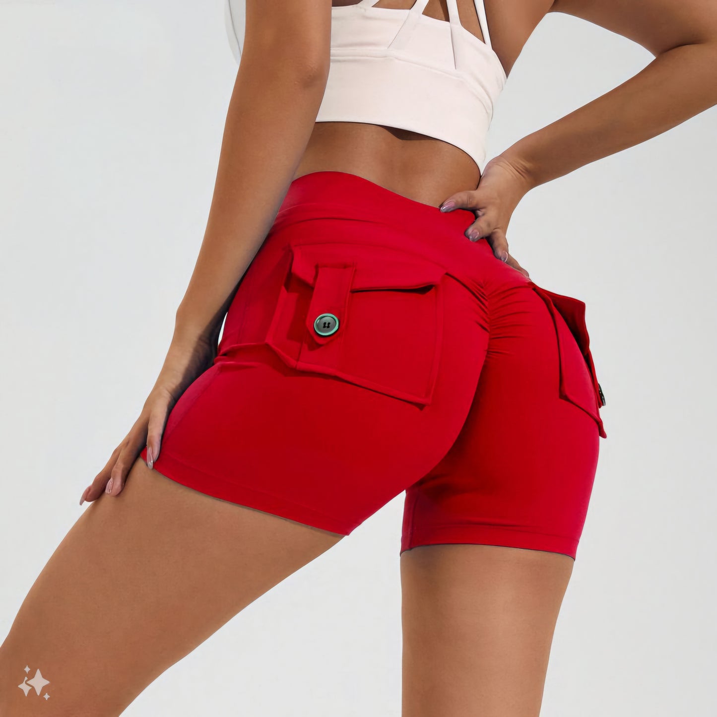 Booty Shorts With Pockets