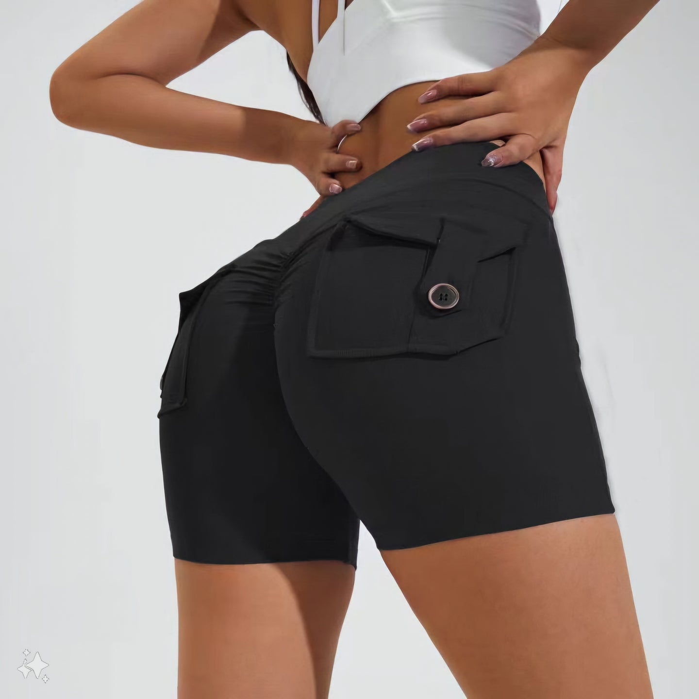 Booty Shorts With Pockets