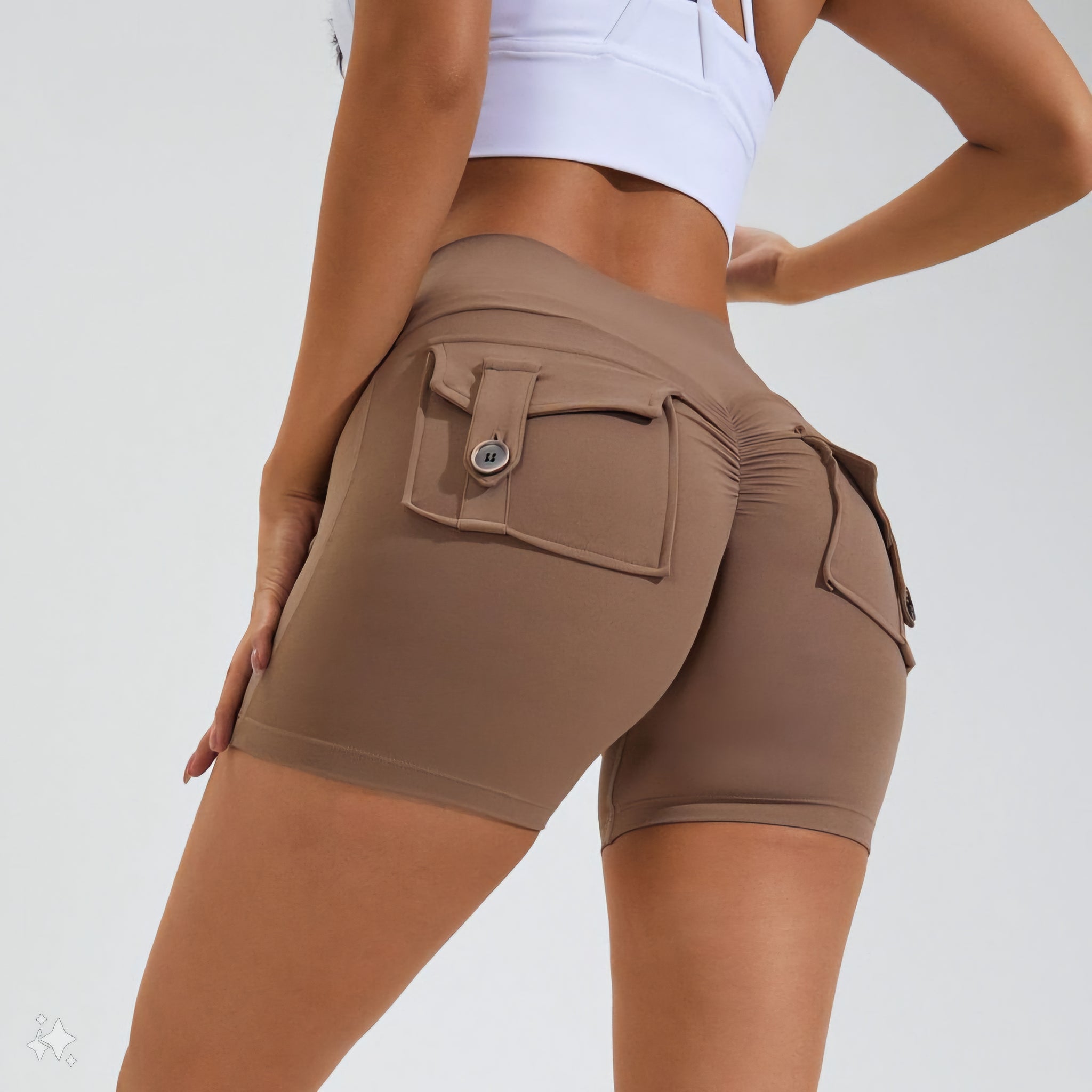 Booty Shorts With Pockets